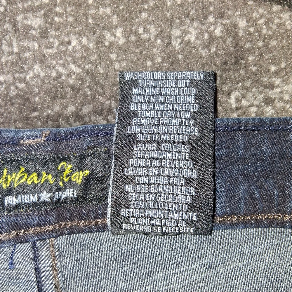 NWT Urban Star Size 36 X 32 Blue Stretch Relaxed Fit Straight Leg Jeans! - Picture 8 of 13